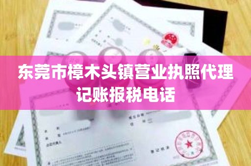 东莞市樟木头镇营业执照代理记账报税电话