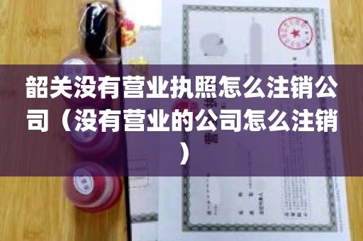 韶关没有营业执照怎么注销公司（没有营业的公司怎么注销）