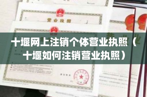 十堰网上注销个体营业执照（十堰如何注销营业执照）