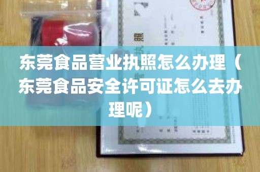 东莞食品营业执照怎么办理（东莞食品安全许可证怎么去办理呢）