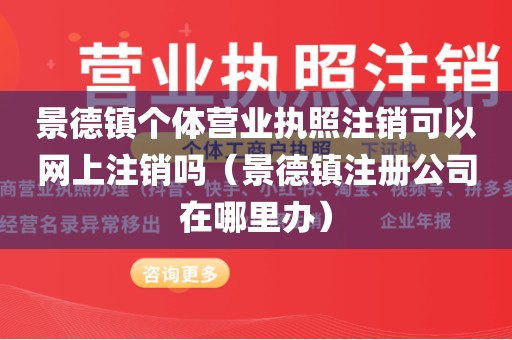 景德镇个体营业执照注销可以网上注销吗（景德镇注册公司在哪里办）