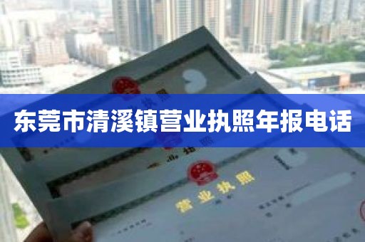 东莞市清溪镇营业执照年报电话