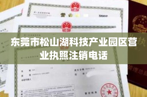 东莞市松山湖科技产业园区营业执照注销电话