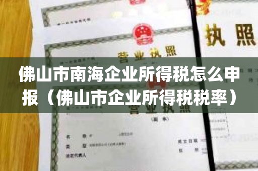 佛山市南海企业所得税怎么申报（佛山市企业所得税税率）