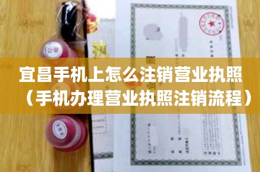 宜昌手机上怎么注销营业执照（手机办理营业执照注销流程）