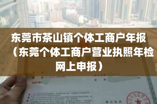 东莞市茶山镇个体工商户年报（东莞个体工商户营业执照年检网上申报）