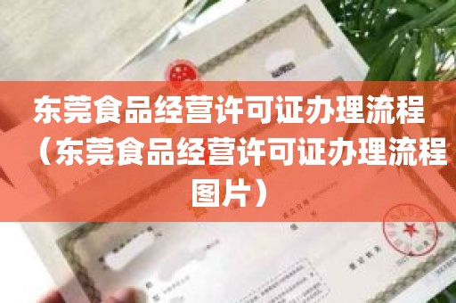 东莞食品经营许可证办理流程（东莞食品经营许可证办理流程图片）