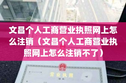 文昌个人工商营业执照网上怎么注销（文昌个人工商营业执照网上怎么注销不了）