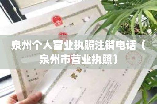 泉州个人营业执照注销电话（泉州市营业执照）
