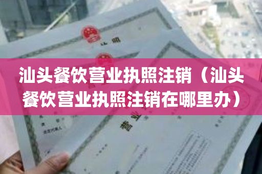 汕头餐饮营业执照注销（汕头餐饮营业执照注销在哪里办）