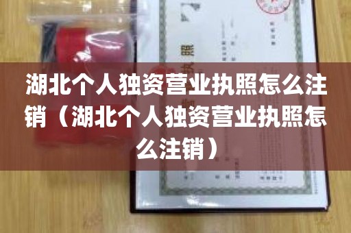 湖北个人独资营业执照怎么注销（湖北个人独资营业执照怎么注销）