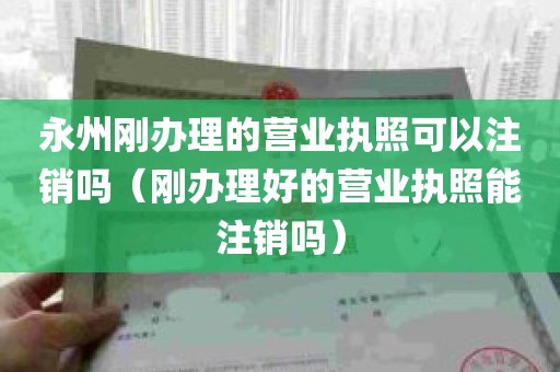 永州刚办理的营业执照可以注销吗（刚办理好的营业执照能注销吗）