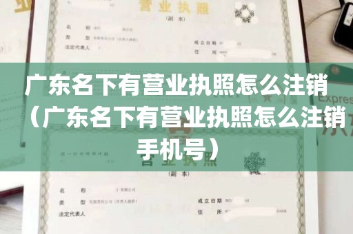 广东名下有营业执照怎么注销（广东名下有营业执照怎么注销手机号）