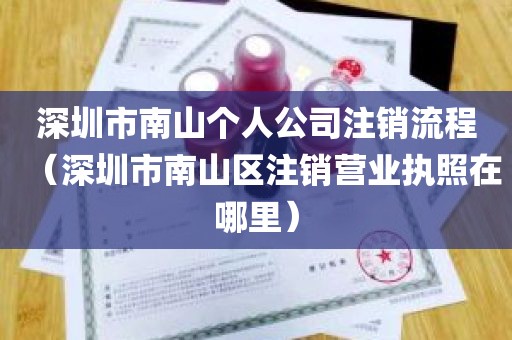 深圳市南山个人公司注销流程（深圳市南山区注销营业执照在哪里）