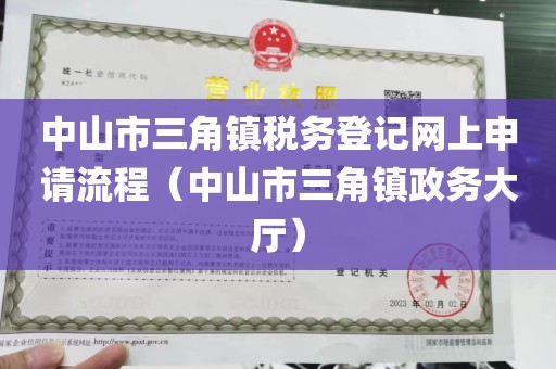 中山市三角镇税务登记网上申请流程（中山市三角镇政务大厅）