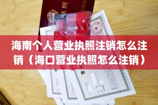 海南个人营业执照注销怎么注销（海口营业执照怎么注销）