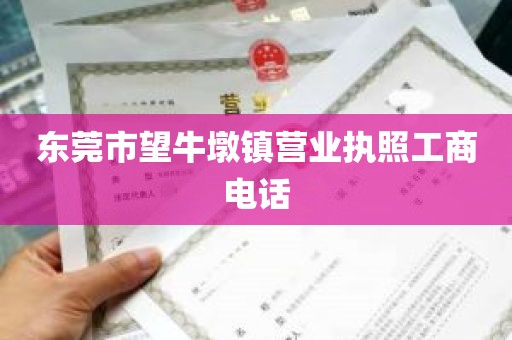 东莞市望牛墩镇营业执照工商电话
