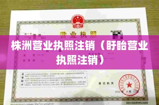 株洲营业执照注销（盱眙营业执照注销）