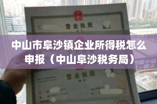 中山市阜沙镇企业所得税怎么申报（中山阜沙税务局）