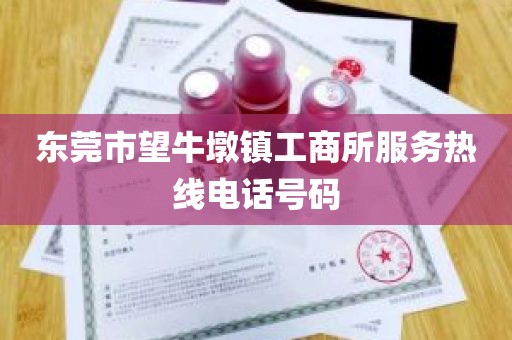 东莞市望牛墩镇工商所服务热线电话号码