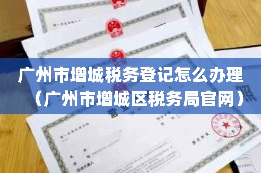 广州市增城税务登记怎么办理(广州市增城区税务局官网)