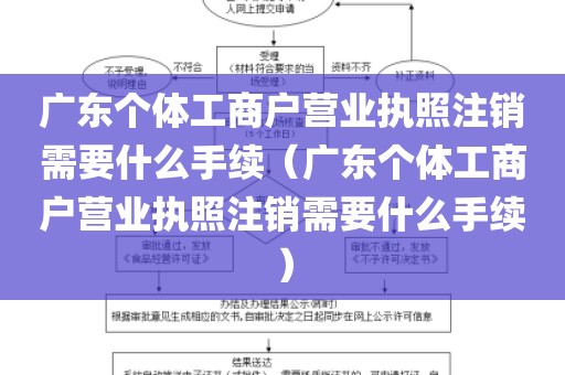 广东个体工商户营业执照注销需要什么手续（广东个体工商户营业执照注销需要什么手续）