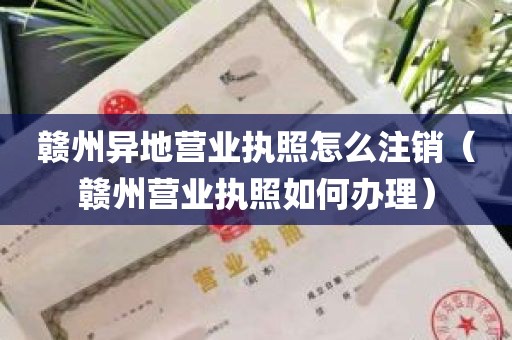 赣州异地营业执照怎么注销（赣州营业执照如何办理）