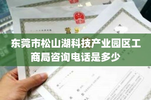 东莞市松山湖科技产业园区工商局咨询电话是多少
