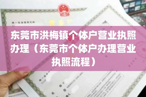 东莞市洪梅镇个体户营业执照办理（东莞市个体户办理营业执照流程）