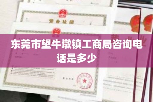 东莞市望牛墩镇工商局咨询电话是多少