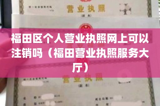 福田区个人营业执照网上可以注销吗（福田营业执照服务大厅）