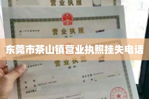 东莞市茶山镇营业执照挂失电话