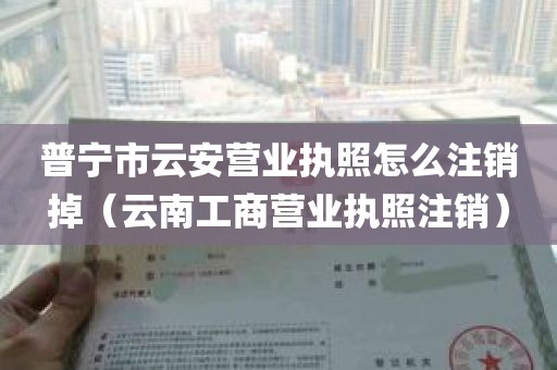 普宁市云安营业执照怎么注销掉（云南工商营业执照注销）
