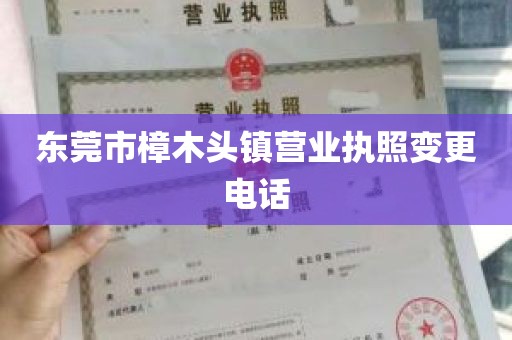 东莞市樟木头镇营业执照变更电话