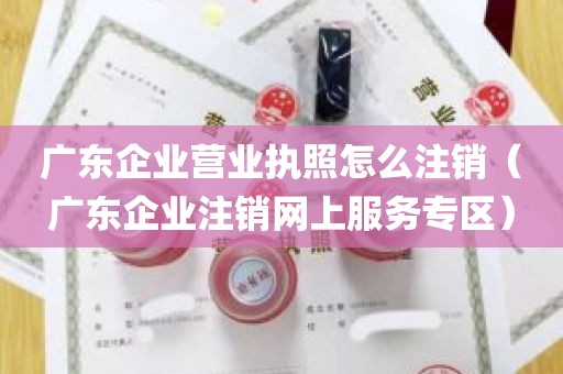 广东企业营业执照怎么注销（广东企业注销网上服务专区）