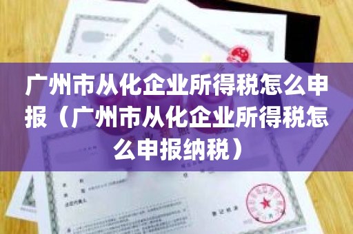 广州市从化企业所得税怎么申报（广州市从化企业所得税怎么申报纳税）