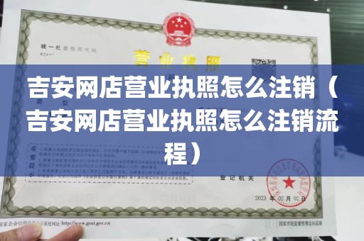 吉安网店营业执照怎么注销（吉安网店营业执照怎么注销流程）