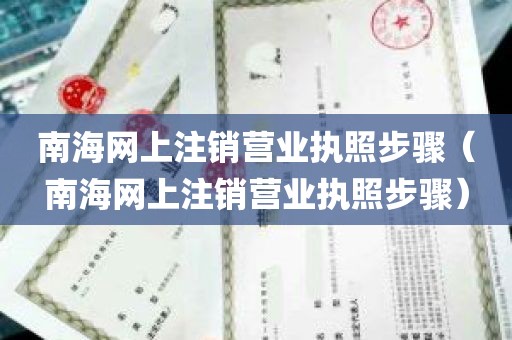 南海网上注销营业执照步骤（南海网上注销营业执照步骤）