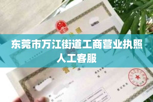 东莞市万江街道工商营业执照人工客服