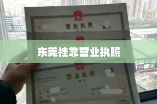 东莞挂靠营业执照