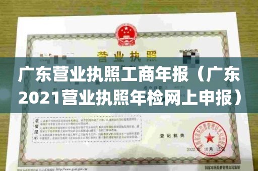 广东营业执照工商年报（广东2021营业执照年检网上申报）