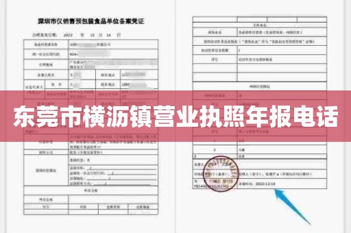 东莞市横沥镇营业执照年报电话