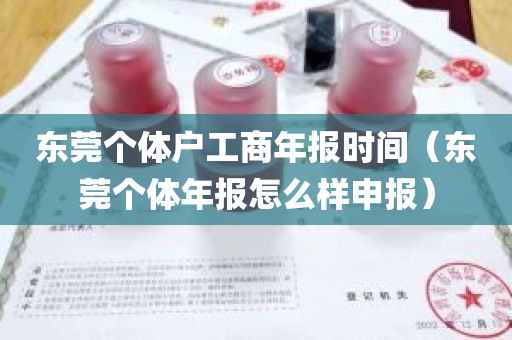 东莞个体户工商年报时间（东莞个体年报怎么样申报）