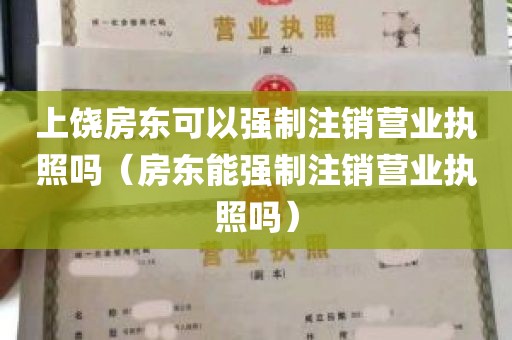 上饶房东可以强制注销营业执照吗（房东能强制注销营业执照吗）