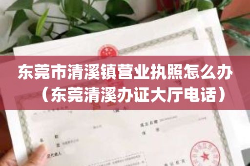 东莞市清溪镇营业执照怎么办（东莞清溪办证大厅电话）
