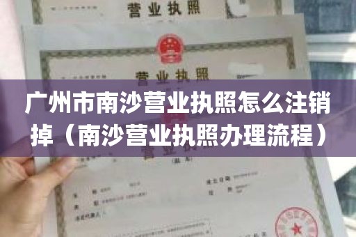 广州市南沙营业执照怎么注销掉（南沙营业执照办理流程）
