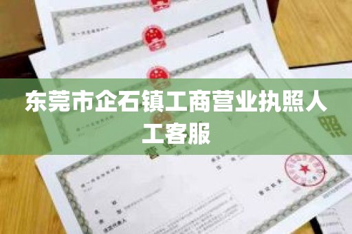 东莞市企石镇工商营业执照人工客服