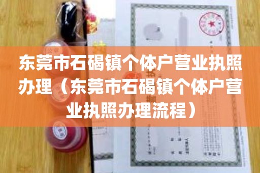 东莞市石碣镇个体户营业执照办理（东莞市石碣镇个体户营业执照办理流程）
