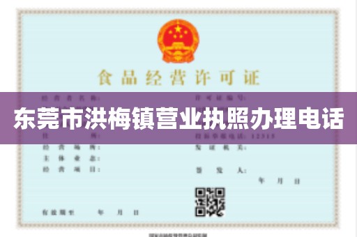 东莞市洪梅镇营业执照办理电话
