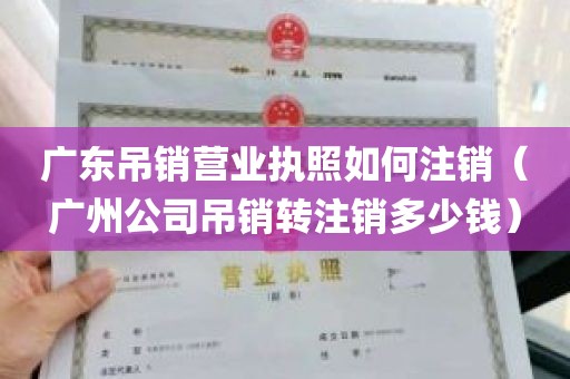 广东吊销营业执照如何注销（广州公司吊销转注销多少钱）